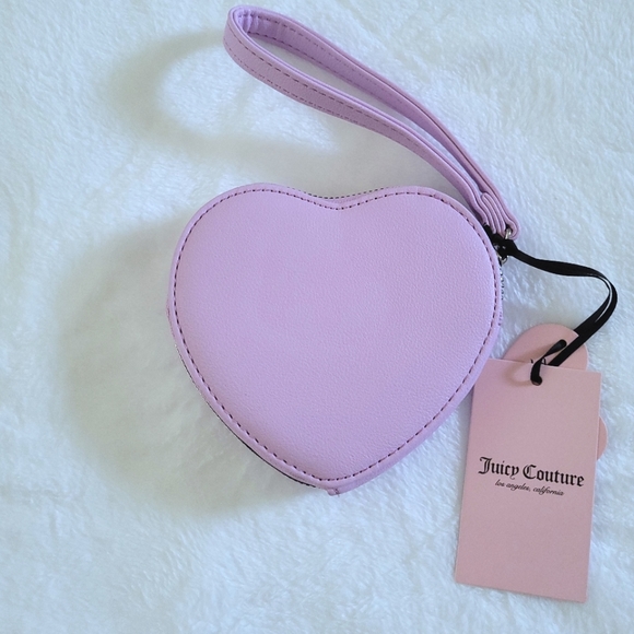 Juicy🍊 Couture "Orchid Bouquet"💐 Glam Heart❤ Zip Around Coin🪙 Purse - NWT - Picture 2 of 15